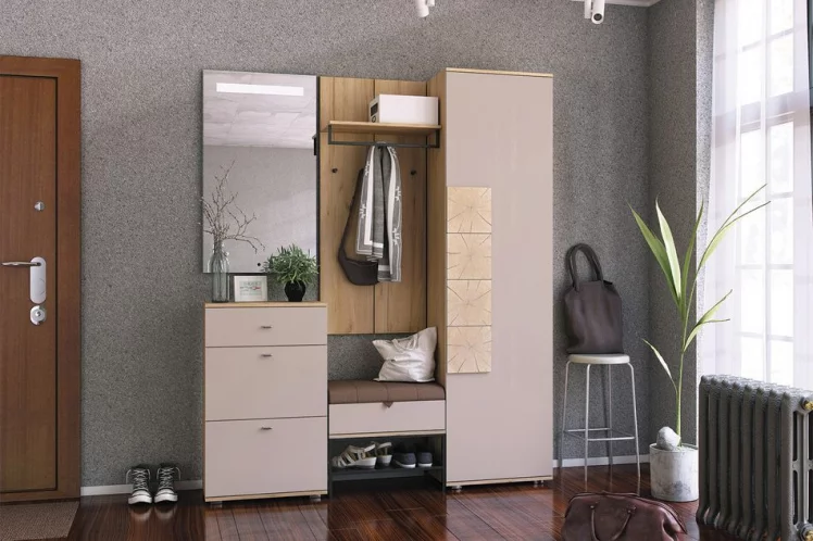 Шкаф одностворчатый Фиджи ЛД 659.300 М Дуб золотой Кашмир_3