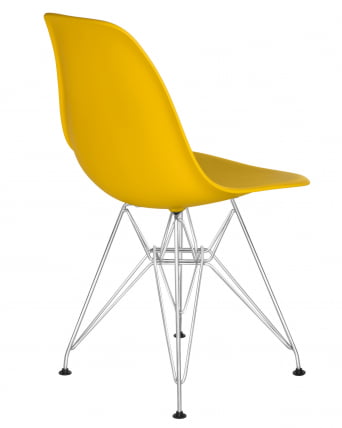 Стул обеденный DOBRIN DSR ножки хром Желтый Y-01_3