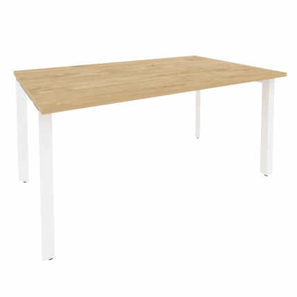 Стол переговорный (1 столешница) ONIX O.MP-PRG-1.4 Тиквуд Светлый/Белый_0