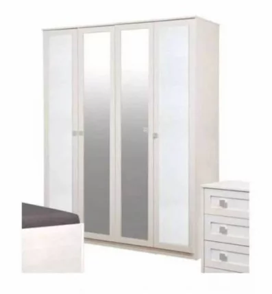 Шкаф для одежды Мона 05 Вудлайн кремовый Аруша венге Crocodil белый_3