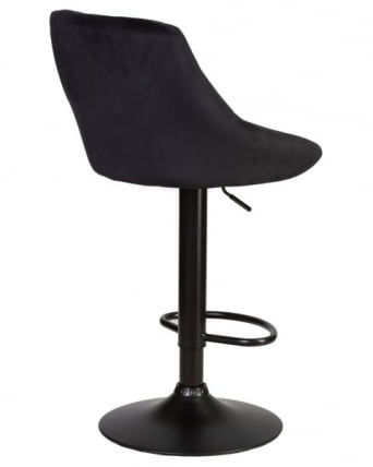 Стул барный ДОБРИН ЛОГАН БЛАCК (черный велюр (МДЖ9-101)) 2 шт / DOBRIN LOGAN BLACK (MJ9-101))_4