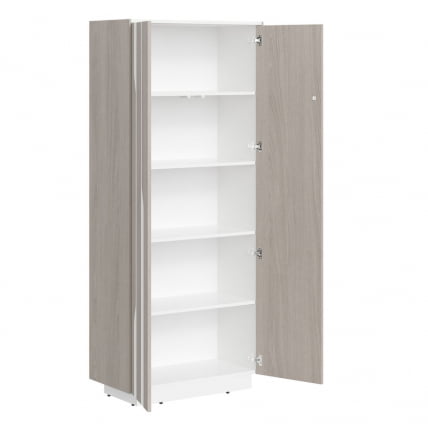 Шкаф высокий Line СФ-574204 Дуб серый Белый_1