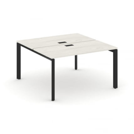 Рабочая станция двухсторонняя Стайл Проджект СН-59П.ДРС-024 Дуб Наварра/Металл Черный/Черный Заглушк / SN-59P.DRS-024_0