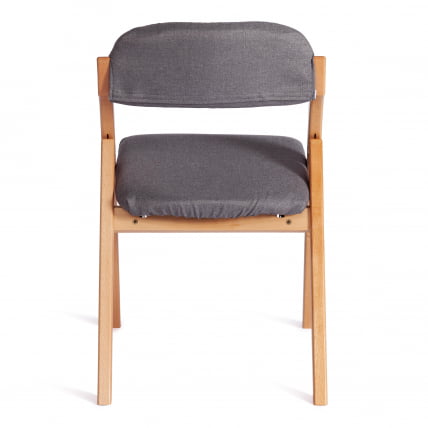 Стул FRUTTO (mod. 05) дерево, серый хлопок , 46,5 x 60 x 77 см, Grey (Cерый) А 13/ натуральный_3