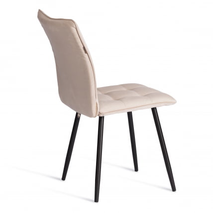 Стул обеденный Bari LT, велюр, бежевый/черный, 7, 41х55х89 см_2