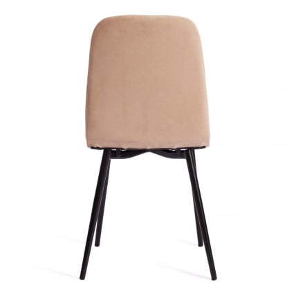 Стул ARC Велюр/металл , 46 х 52 х 88 см, бежевый/черный_3