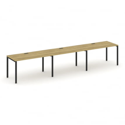 Рабочая станция на 3 места CONCEPT CN.ORS-007 Дуб Винченцо Черный_0