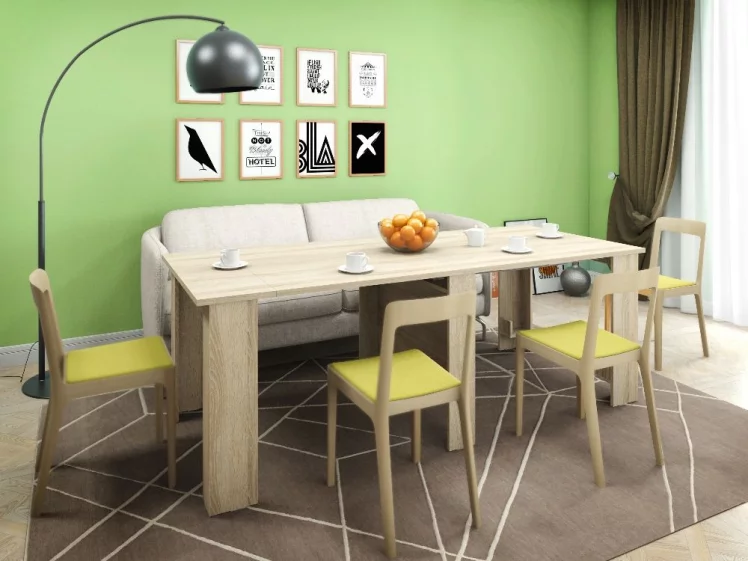 Стол-трансформер СТ 80-12 Дуб сонома_1