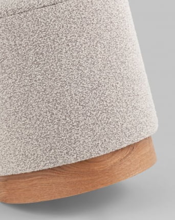 Пуф с ящиком Холли S букле бежевый_4