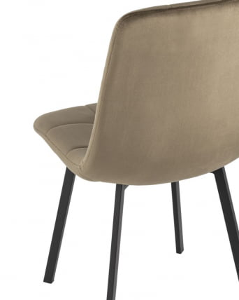 Комплект из двух стульев Chilly велюр коричневый 2 шт._5