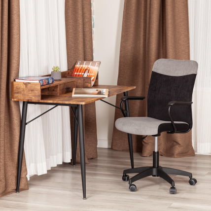 Кресло FLY флок , серый/черный, 29/35_11