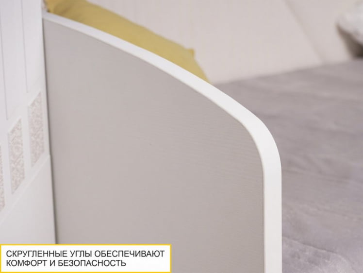 Кровать Монако 903.05 Белый шпон/Даллас Айвори_3