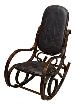 Кресло качалка Тетчаир РC-8001 Орех Экокожа / Tetchair RC-8001_0