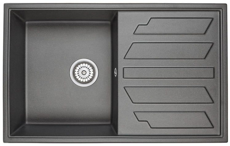 Кухонная мойка GRANULA 8002 Черный_0