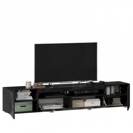 Тумба под ТВ 2000 Бруклин ЛД 685.030.000 М Черный глянец_3