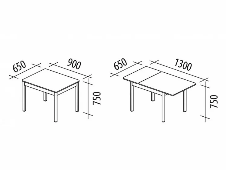 Стол обеденный раскладной Орфей 44 Антрацит-Оникс_5