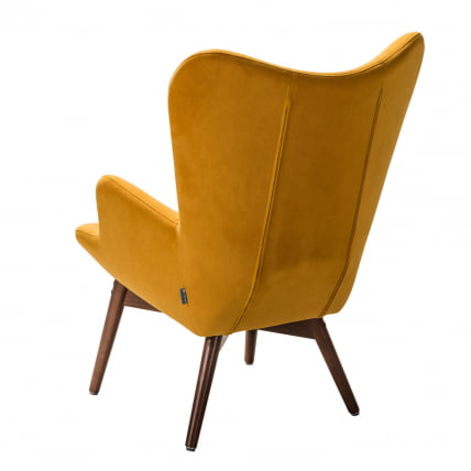 Кресло Хайбэк желтый/т.орех_3