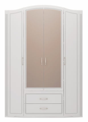 Шкаф четырехдверный Виктория 2 с зеркалом_0