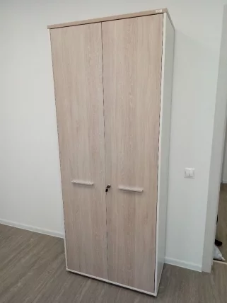 Шкаф для одежды 4 широкий Deka 10.19.301 Дуб Сантана светлый/Белый_4