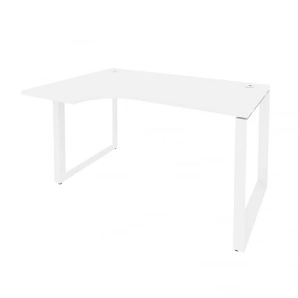 Стол эргономичный левый на О-образном м/к ONIX O.MO-SA-2L Белый Бриллиант_0
