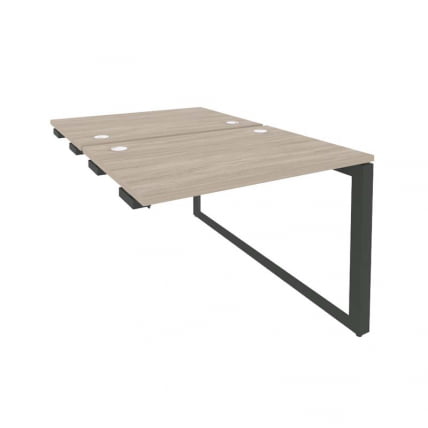 Стол-приставка двойной на О-образном м/к к опорым элем. ONIX O.MO-D.SPR-1.7 Дуб Аттик/Антрацит_0