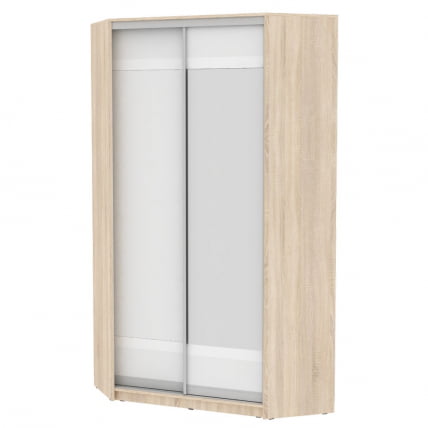 Шкаф-купе Белла(H10)2200х1153х1153(ДСС-Белый-D9D10)_0