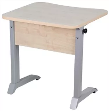 Парта одноместная эргономичная рост 6 Серый/Металл Серый_0