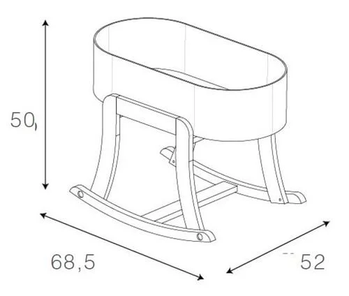 Колыбель-качалка Micuna Nacelle МО-1782 Whte/White Grey-Grey текстиль_5