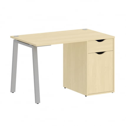 Стол письменный HOME OFFICE VR.SP-3-118.1.A Клен/Серый металл_0