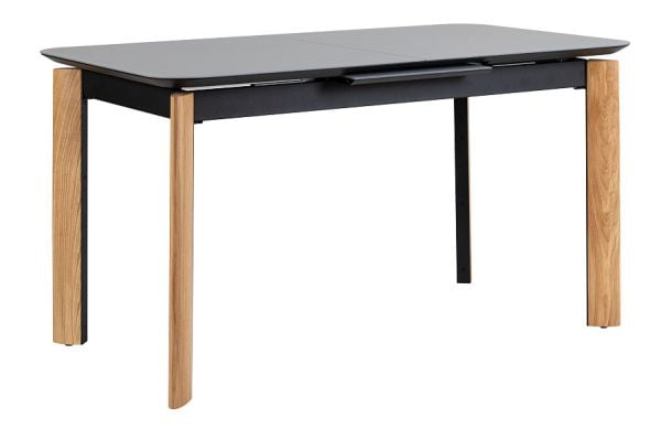 Стол раскладной Combi Glass 120-150 Automatic Natur/Dark matte glass_0