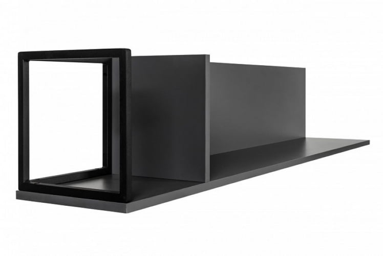 Полка навесная City большая графит_6