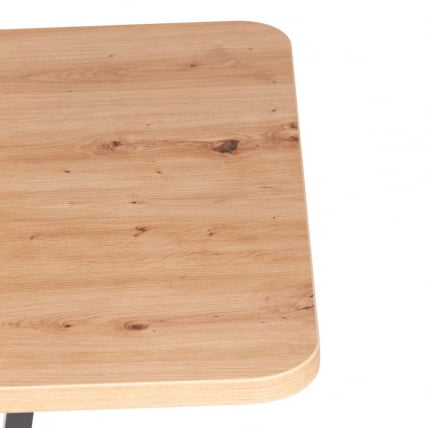 Стол обеденный TIBI нераздвижной ЛДСП, 68,6 х 110 х 75 см, Дуб артисан/Графит_4