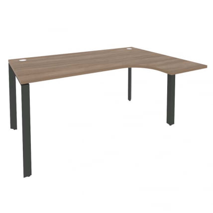 Стол эргономичный правый на П-образном м/к ONIX O.MP-SA-4R Дуб Аризона/Антрацит_0