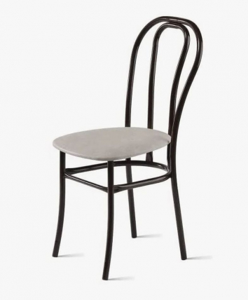 Стул Венский 400х490 мм Светло-серый/Металл Коричневый_0