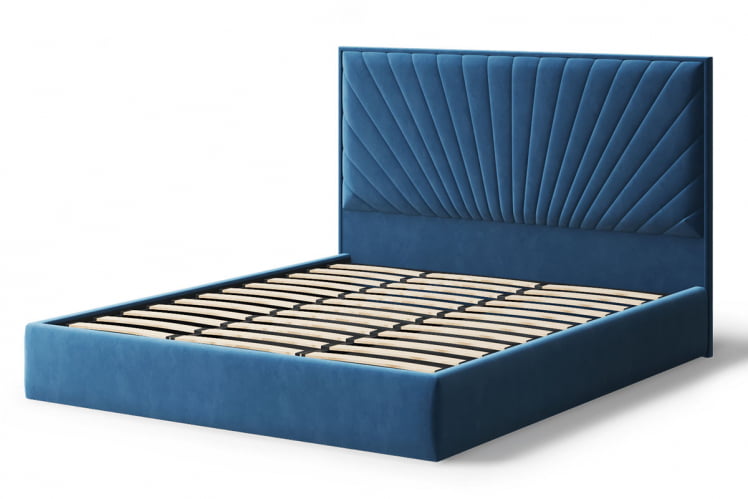Кровать Леона, 2000кс1600 мм, синий / 2000x1600_1