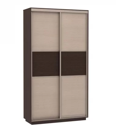 Шкаф-купе двухдверный Экспресс Мини венге/дуб молочный_0