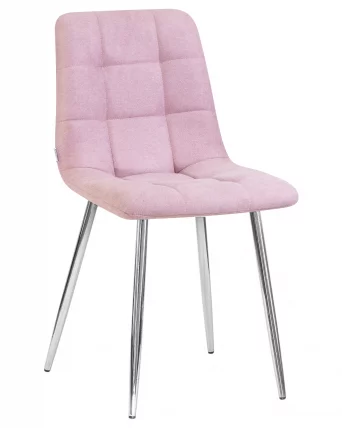 Стул обеденный DOBRIN ALEX хром ножки Сиреневая ткань UF860-04B_0