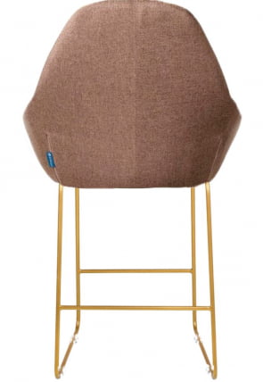 Стул полубарный Кент (ПБ) Браун/Линк Золото / Kent_2