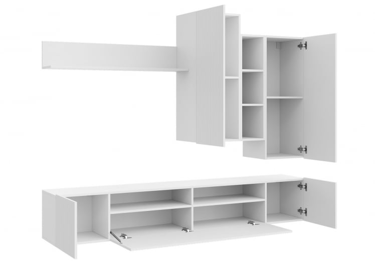 Стенка СКАНДИ НМ-001 ШИФЕР СЕРЫЙ/ГРИН ГРЕЙ СОФТ_4