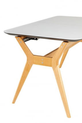 Стол раскл. Нарвик Glass 120-150 Automatic Natur/Light matte glass_1