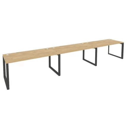 Рабочая станция на О-образном м/к ONIX O.MO-RS-3.4.8 Тиквуд Светлый/Антрацит_0