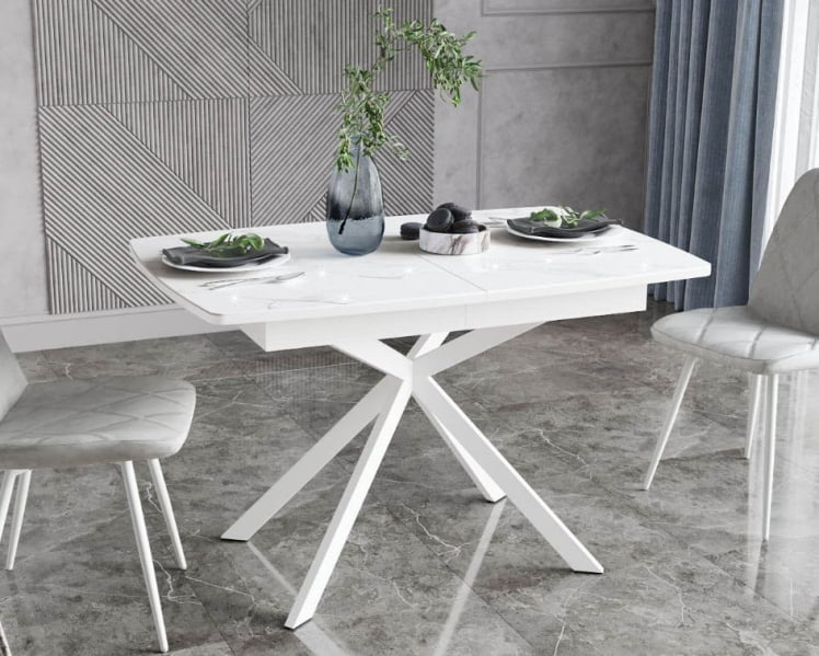 Обеденный стол Орфей 46 Белый шпон_8