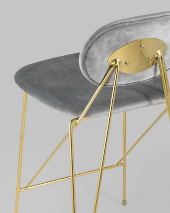 Стул Элис полубарный Светло-серый_4