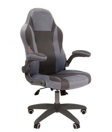 Кресло для геймеров CHAIRMAN GAME 55 Голубой-серый_0