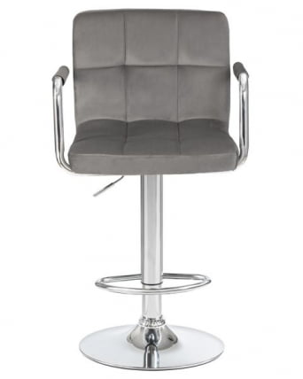 Стул барный ДОБРИН КРУГЕР АРМ (серый велюр (МДЖ9-75)) 2 шт / DOBRIN KRUGER ARM (MJ9-75))_7