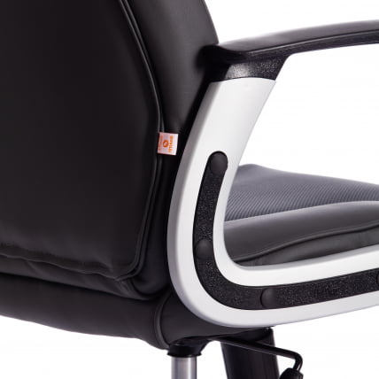 Кресло RACER кож/зам/ткань, металлик/серый, 36/12_15