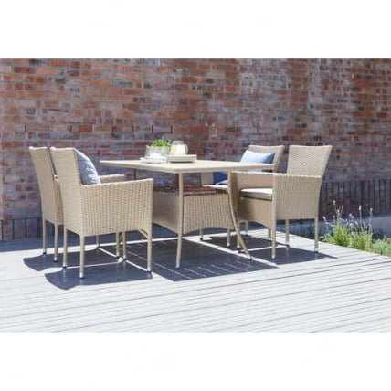 Комплект плетеной мебели АМ-196/Т196 Беиге 4Пcс (4+1) АМ-196/Т196 Беиге 4Пcс / AM-196/T196 Beige 4Pcs AM-196/T196 Beige 4Pcs_2