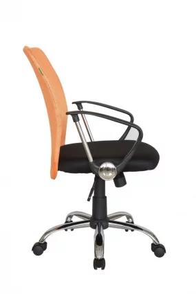 Кресло оператора Riva 8075 Черный-оранжевый_2