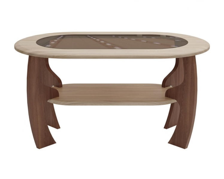 Стол журнальный Маджеста-2 Ясень шимо темный Ясень шимо светлый_1