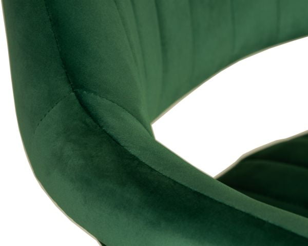 Стул барный DOBRIN CHARLY BLACK (зеленый велюр (MJ9-88)) 2 шт_9